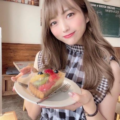 チェックロングワンピース