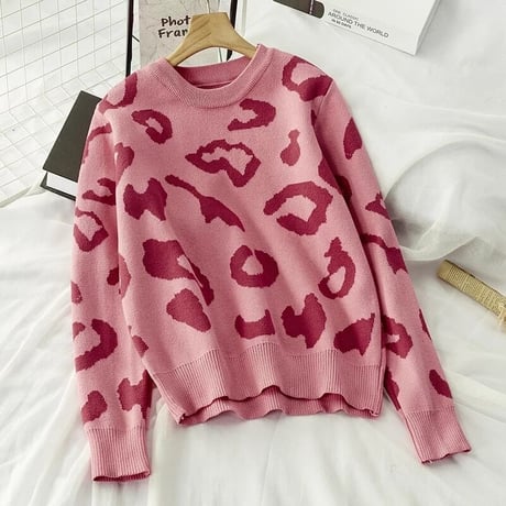 レオパード ニット 3色展開
