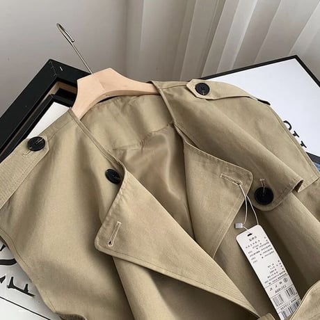 ブラウス トレンチベストセット 2色展開