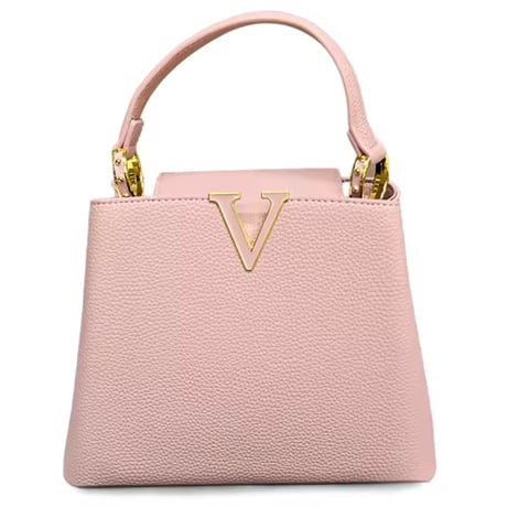 Vバックルレザー2wayバッグ 4色展開