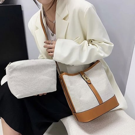 ゴールドバックル キャンバスバッグ 4色展開
