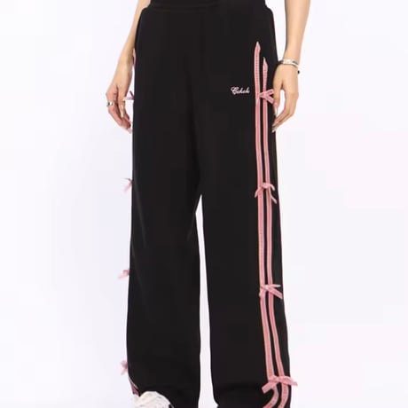 リボンラインセットアップパンツ 3色展開