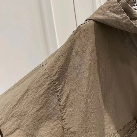 ナイロンハーフスリーブ ジャケット 2色展開