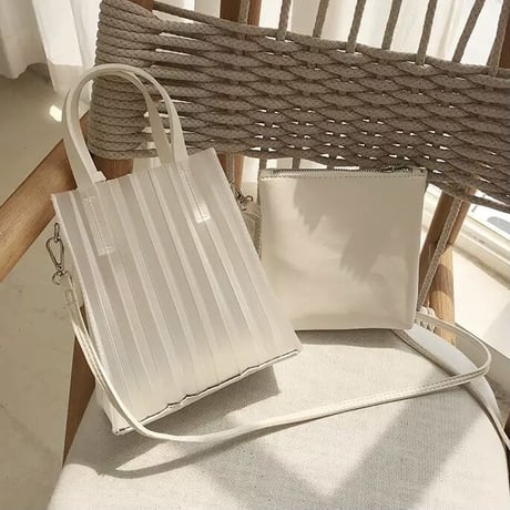 クリアストライプ バッグ 4色展開