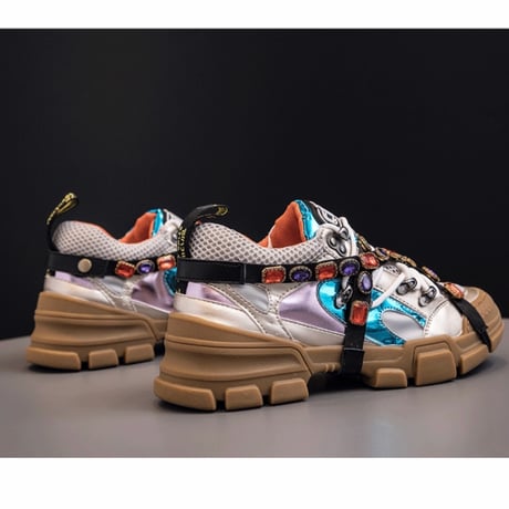 ビジュークロスバンドスニーカー 2色展開