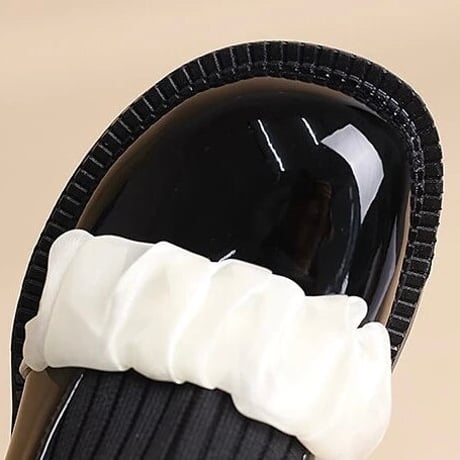 パールフリル ソックスブーツ 2色展開