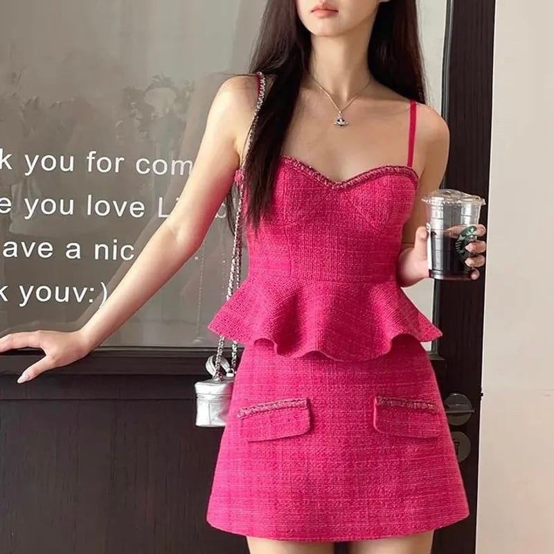 ピンクツイード セットアップ | Selectshop.Joie ピンクツイード セットアップ | Selectshop.Joie