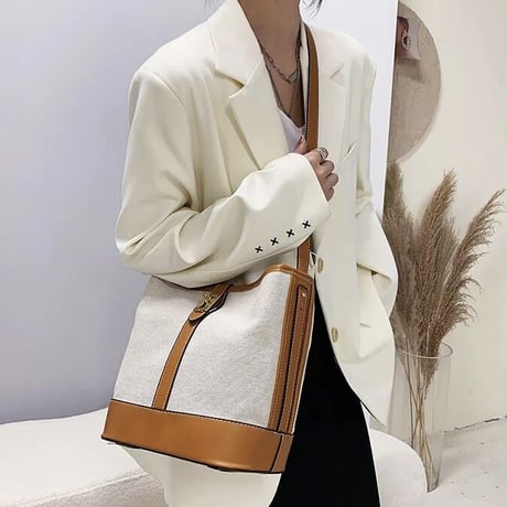 ゴールドバックル キャンバスバッグ 4色展開