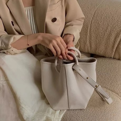 レザー 2way ハンドバッグ
