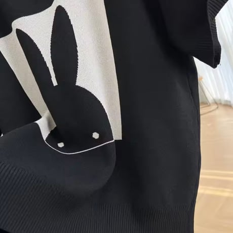モダンスクエアサマーニット 2色展開