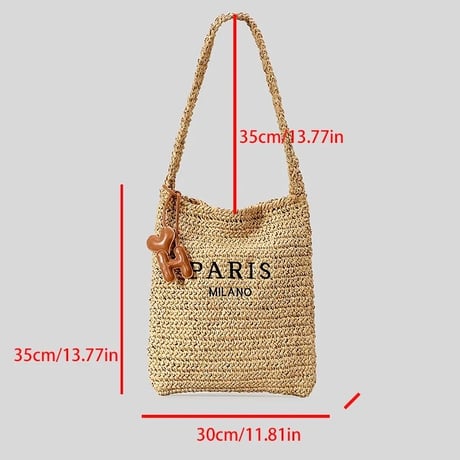 PARIS ストローバッグ 3色展開