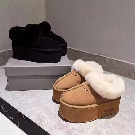 ハイソールムートンブーツ 2色展開