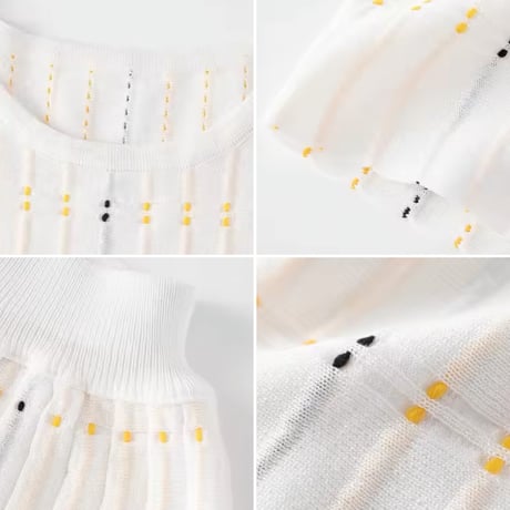ドットニットセットアップ 2色展開