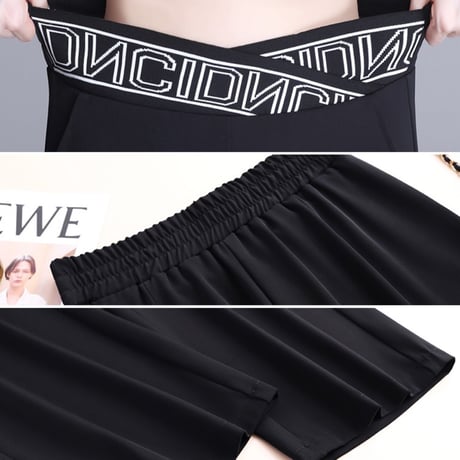 ウエストクロスロゴ パンツ 2色展開