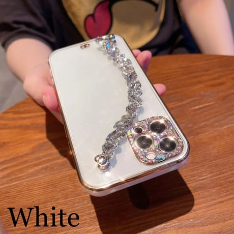 ビジューストラップ iPhoneケース 6色展開