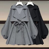 ランタンスリーブ トレンチコート 2色展開