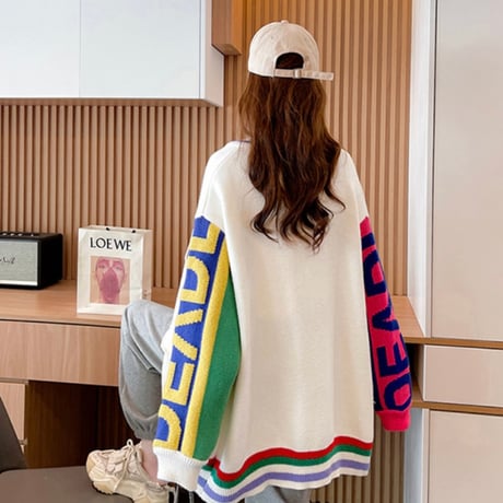 カラフルポケット ニットカーディガン 3色展開