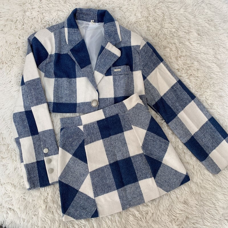 ブルーチェック セットアップ | Selectshop.Joie 