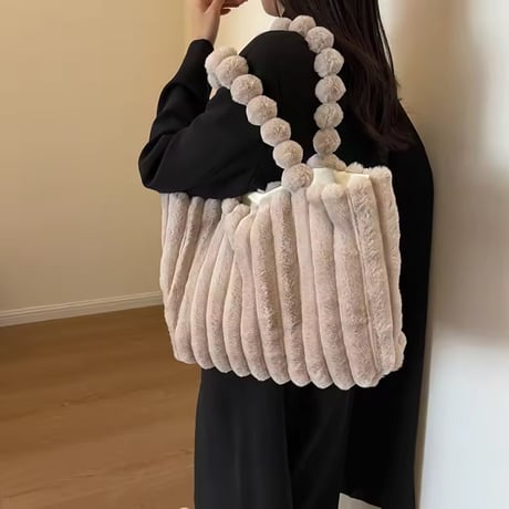 プラッシュファーバッグ 6色展開