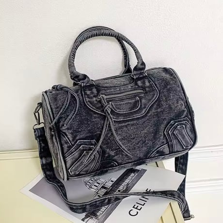 ウォッシュデニムバッグ 2色展開