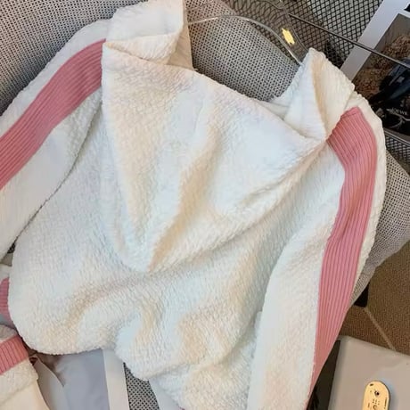 ピンクラインワッフルセットアップ