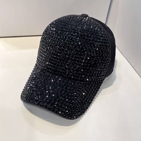 ラインストーン キャップ 2色展開