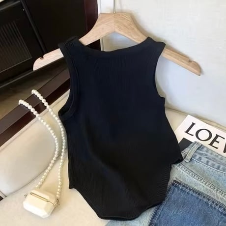 デコレーションベアータンクトップ 2色展開