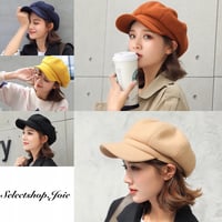 【Navy即納】美シルエット ウールキャスケット 8色展開