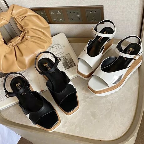 【Black23.5cm即納】スタークリーパー アンクルベルトサンダル 3色展開
