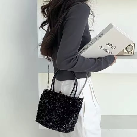 2wayスパンコールバッグ 4色展開