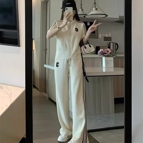 Cワッペンジッパーセットアップ 2色展開