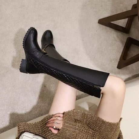 バックキルティング ブーツ 2色展開