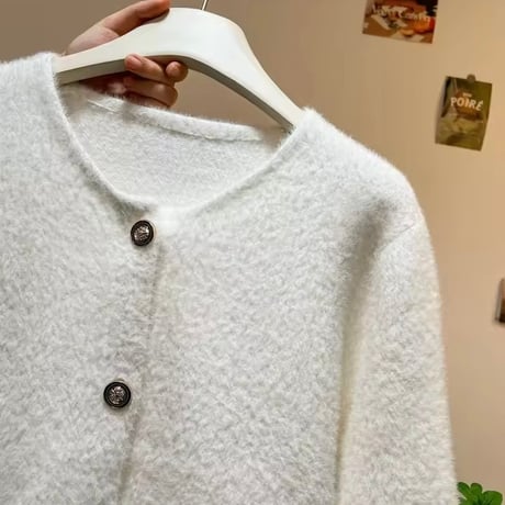 フォックスファーカーディガン 2色展開