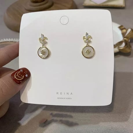 ゴールドサークルシェルピアス