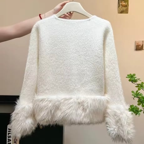 フォックスファーカーディガン 2色展開