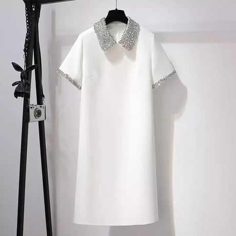 ビジューカラー ワンピース 2色展開