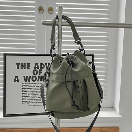 2way ナイロンバケットバッグ 4色展開
