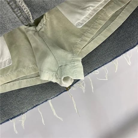 スターステッチ デニムスカート 2色展開