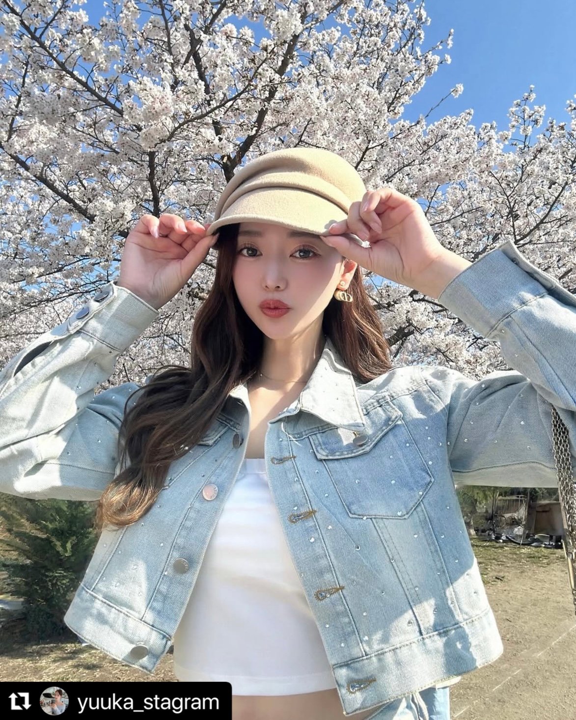 ラインストーンデニムセットアップ | Selectshop.Joie