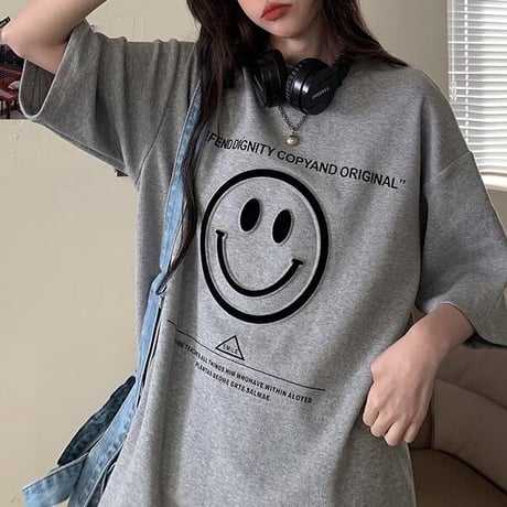 スマイリー オーバーTシャツ 2色展開