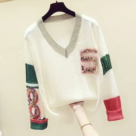 ナンバースパンコール ニット 2色展開