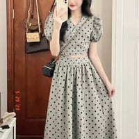 バックリボン ドットセットアップ
