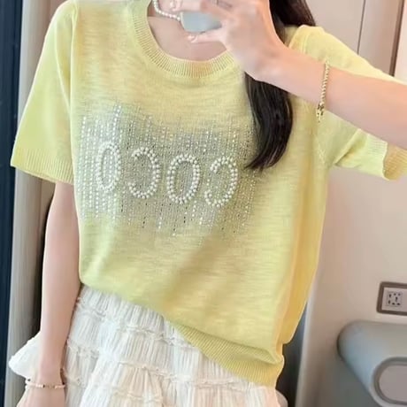 パールロゴトップス 3色展開