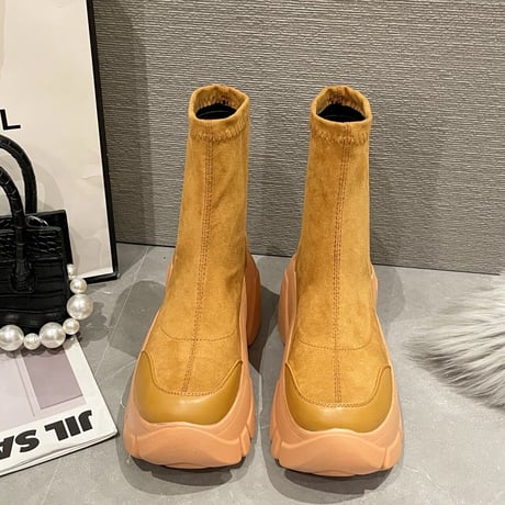 【ロング丈.ショート丈】ゴアソール ソックスブーツ 2色展開