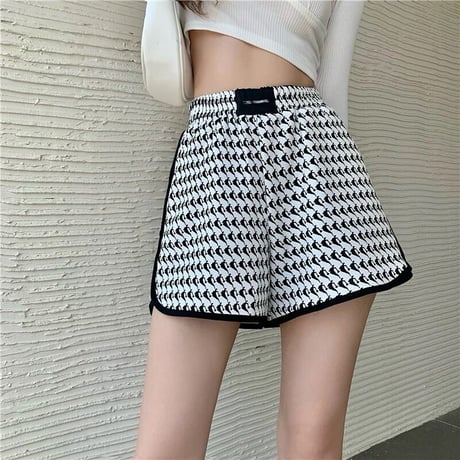 ハイデザイン モノトーンショートパンツ 2色展開