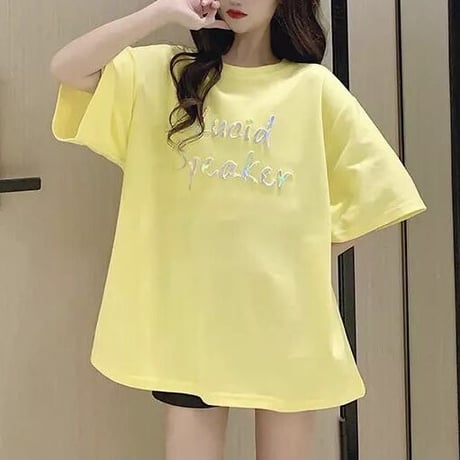 カラフルロゴ オーバーTシャツ 2色展開