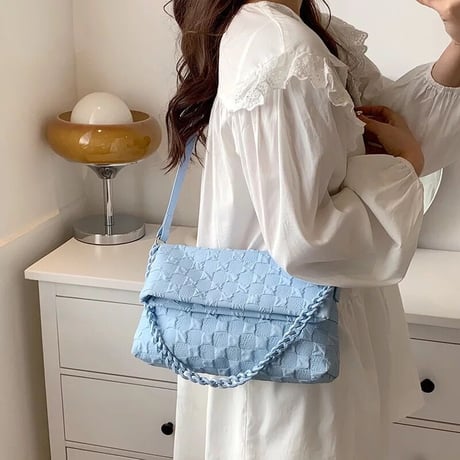 ブロックデザイン ショルダーバッグ 4色展開