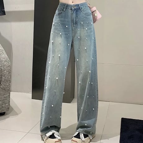 ハイウエスト パールデニム