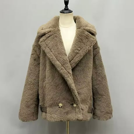 アルパカボアテディショートコート 8色展開