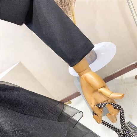 ビジュージャケット メッシュスカートセット